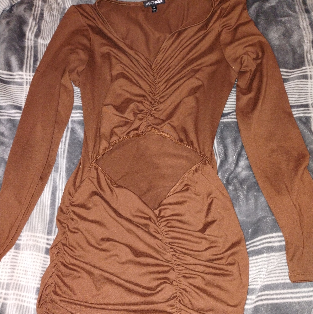 Open cut dress